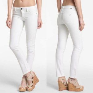 DL1961 Angel White Skinny Ankle Jeans